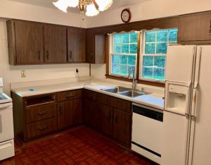 White appliances need replaced in kitchen remodel